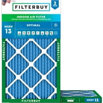 Filterbuy 17.25x26x1 MERV 13 Health Defense, Pleated HVAC AC Furnace Air Filters (2-Pack)