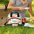 thumbnail image 2 of Herdesigns Cute Dinosaur Insulated Lunch Bag for Women Men Adults Large Reusable Lunch Box Leakproof Portable Cooler Tote Bags with Adjustable Shoulder Strap, 2 of 4