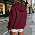 thumbnail image 4 of Juesizh Womens Rain Jacket Zip up Waterproof Coat Comfy Casual Zip up Jackets with Pockets, S-2XL, 4 of 9