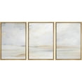 thumbnail image 3 of PixonSign Framed Wall Art Set Watercolor Pastel Misty Sand Dune Landscape Nature Wilderness Scenic Modern Art Decor Minimalist Relax/Calm for Living Room, Bedroom, Office - 16"x24"x3 Natural, 3 of 5
