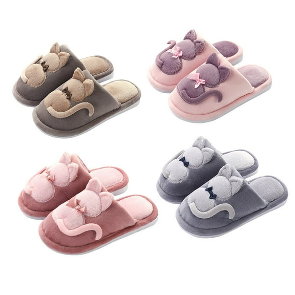 Toddmomy 1 Pair Fuzzy Animal Slippers Soft Sole for Boys with Warm and Anti-slip Features