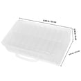 thumbnail image 2 of unbranded Caja Plástica Transparente Para Almacenamiento Con Compartimentos Organizadores Para Y Accesorios, 2 of 8