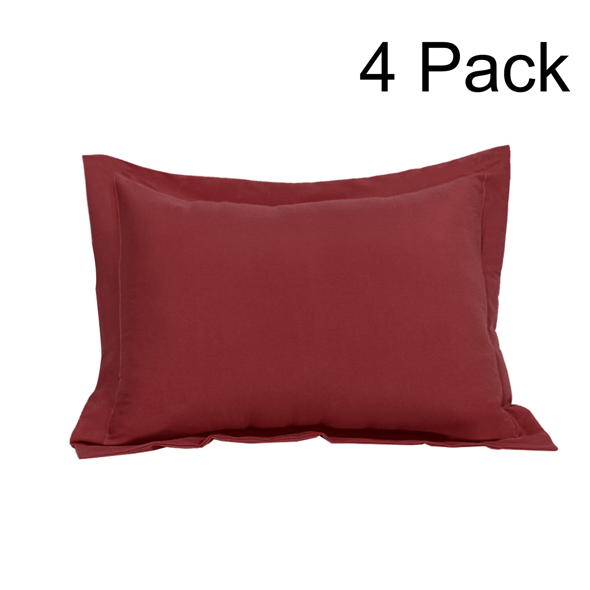 red euro pillow shams