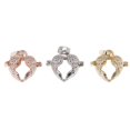 thumbnail image 2 of 3 Piezas en Forma de Corazón Perla Jaula Colgante Jaula Hallazgos para DIY Collar Pendientes Joyería Accesorios para Joyas Soledad cuentas medallones colgantes, 2 of 10