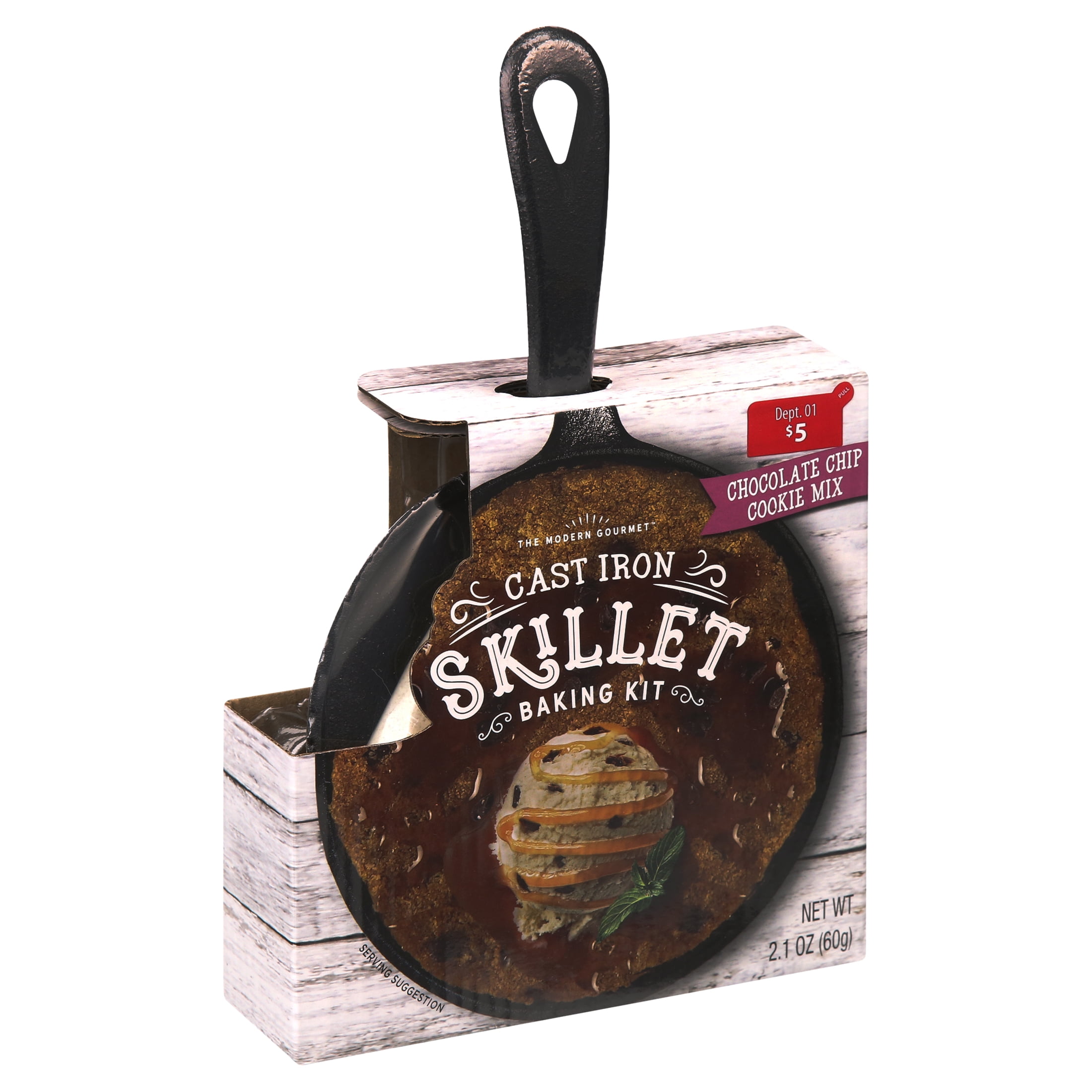 The Modern Gourmet Cast Iron Skillet Cookie Baking Kit Cookie Mix with Milk  Chocolate Candy, 60g