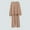 Brown, variant on Wensltd Womens 2 Piece Outfits Long Sleeve Knit Sweater Sets Knit Pullover Tops Wide Leg Pants