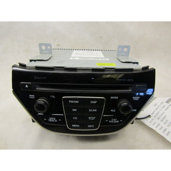 Pre-Owned 2014 2015 Hyundai Genesis AM FM CD Radio Receiver OEM LKQ - Verify Specific Vehicle Fitment In Description - (Good)