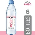 Evian Natural Spring Water, .5 lt Bottles, 6 Pack