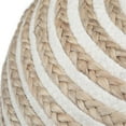 thumbnail image 3 of Simpli Home Yolanda Boho Pouf Rond en Tissu de JUTE Naturel, 3 of 7