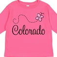 thumbnail image 4 of Inktastic Butterfly Colorado Girls Long Sleeve Toddler T-Shirt, 4 of 5