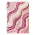 thumbnail image 7 of FORMRS 1-Subject Spiral Notebook 8" x 5" College Ruled 60 Refillable Sheet A5 Hard Cover, Pink Brown Pattern, 7 of 7