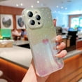 thumbnail image 5 of for iPhone 15 Pro Bling Glitter Case, Cute Heart Gradient Laser Holographic Iridescent Clear Case with Camera Lens Cover Protective Soft Shockproof Phone Cover for Women Girls (Pink Heart), 5 of 6