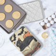 thumbnail image 5 of Yayeee Pot Holders Kitchen Heat Resistant with Pocket 7"x9.8" Cotton Oven Cooking Hot Pads, Black Halloween Cat, 5 of 7