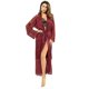 thumbnail image 1 of (Talla L) Albornoz de encaje para mujer Pijama con patrón recortado Pijama de abrigo largo brillar  Electrónica, 1 of 5