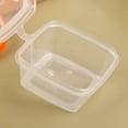 thumbnail image 4 of 50Pcs/Pack 25/50Ml Square Sauce Cup With Cover Leak Proof Transparent Mini Plastic Dipping Sauce Cups Kitchen Accessories, 4 of 17