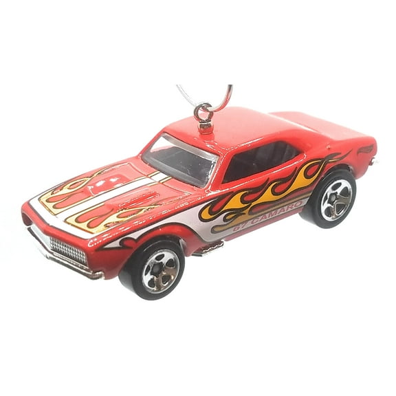 Christmas Ornament for 1967 Camaro Red White Flames