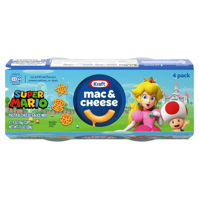 pack) Kraft Mac N Cheese Microwavable Dinner with Super Mario