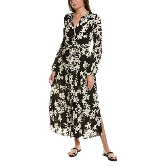 Lemlem womens Peasant Dress, S, Black