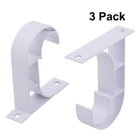 3 Pack Home Window Drapery Curtain Rod Holder Hanging Hook