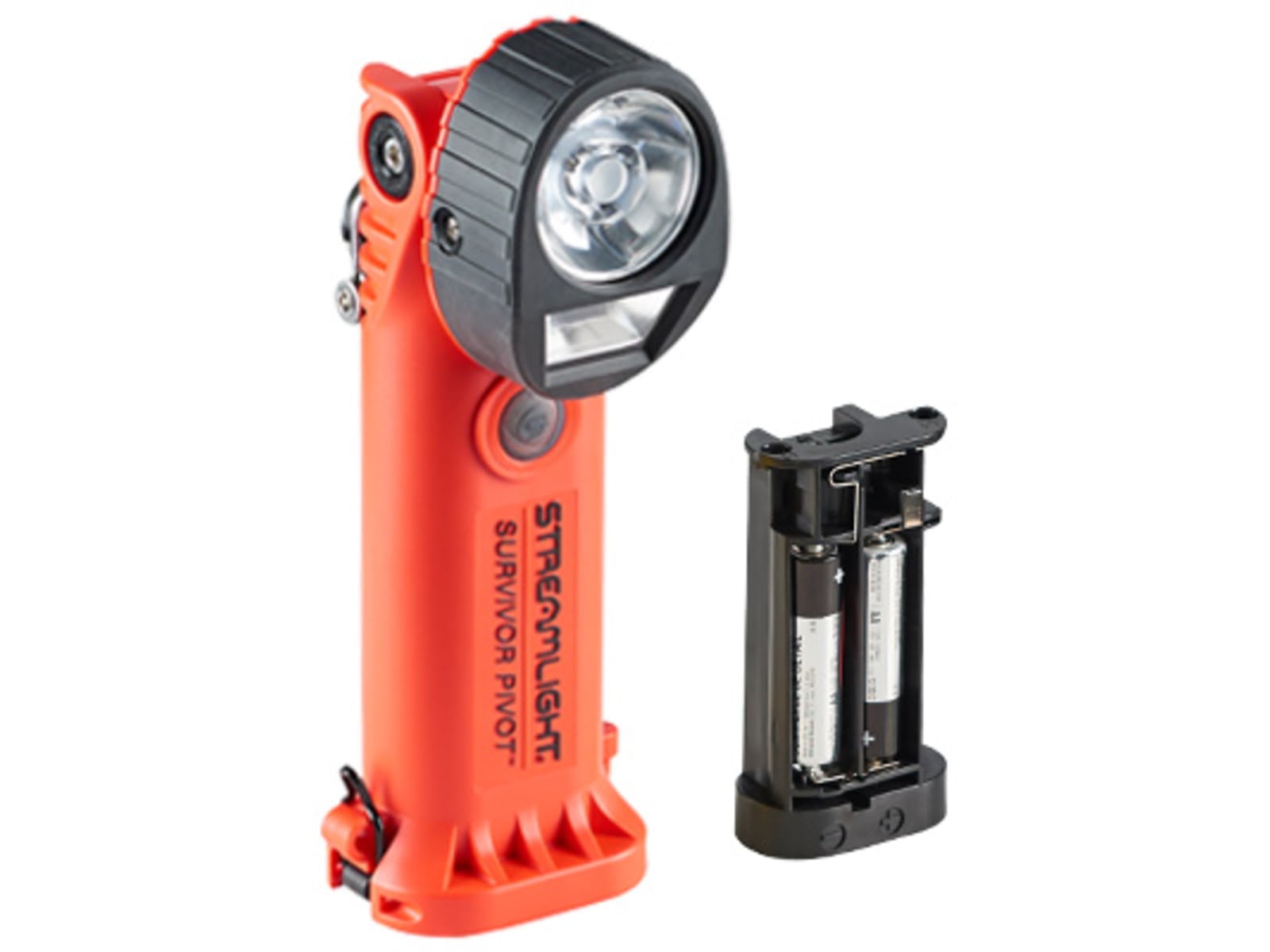 Streamlight Survivor Pivot C1D1 Safety-Rated Dual-Beam Articulating Flashlight, Orange
