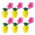 thumbnail image 4 of Raindrops Pineapple Party Cups in Yellow Made of Durable Plastic for Beach Themed Events 6pcs, 4 of 8