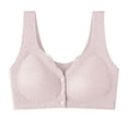thumbnail image 1 of HongQid Front Closure Bra for Women Seamless Straps Bralettes Everyday Basic Sleeping Bras, 1 of 4