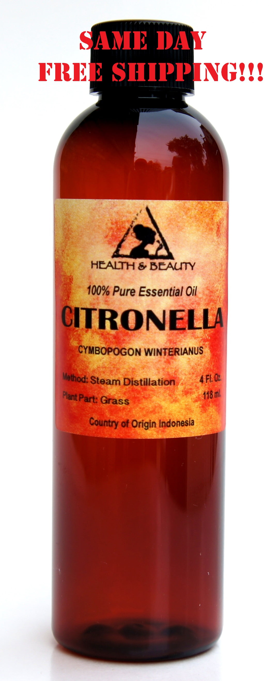 CITRONELLA ESSENTIAL OIL AROMATHERAPY 100% PURE NATURAL 4 OZ