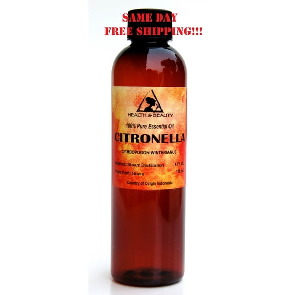 CITRONELLA ESSENTIAL OIL AROMATHERAPY 100% PURE NATURAL 4 OZ