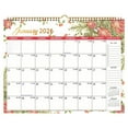 thumbnail image 2 of LSLJS 2026 Wall Calendar January 2026 - December 2026 15x11" 2026 Calendar Spiral Binding Large Block Notes Calendar for Office Home Golden Twin Wire Binding Premium Paper - Different Floral, 2 of 3