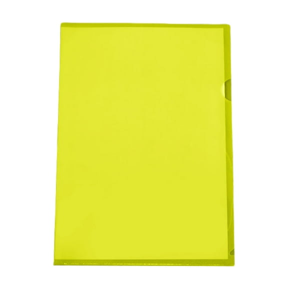 6 Colors A 4 Plastic Folders Side File Pocket Covers L Shaped Folder Presentation Folder School Office Supplies