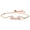 White Rose Gold Plated, variant on Special-interest Design Personalized Creative Zipper Open Adjustable Zircon Bracelet