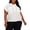 Soft White, variant on Womens Plus Collared Textured Blouse
