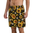 thumbnail image 2 of Logiee Sunflowers And Bww Print Mens Swim Trunks Quick Dry Board Shorts,Breathable Hawaii Beach Shorts Swimwear Bathing Suits-X-Large, 2 of 6