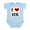 Sky Blue, variant on CafePress - I Love HR Infant Bodysuit - Baby Light Bodysuit, Size Newborn - 24 Months