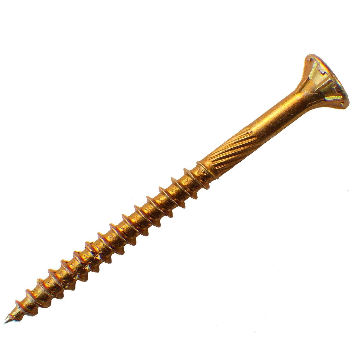 Big Timber Construction Fasteners 2,000 Count Big Timber YTX93 9 x 3-Inch Gold Star Flat Head Screws — Construction & DIY Use, Standard Hardware Spec