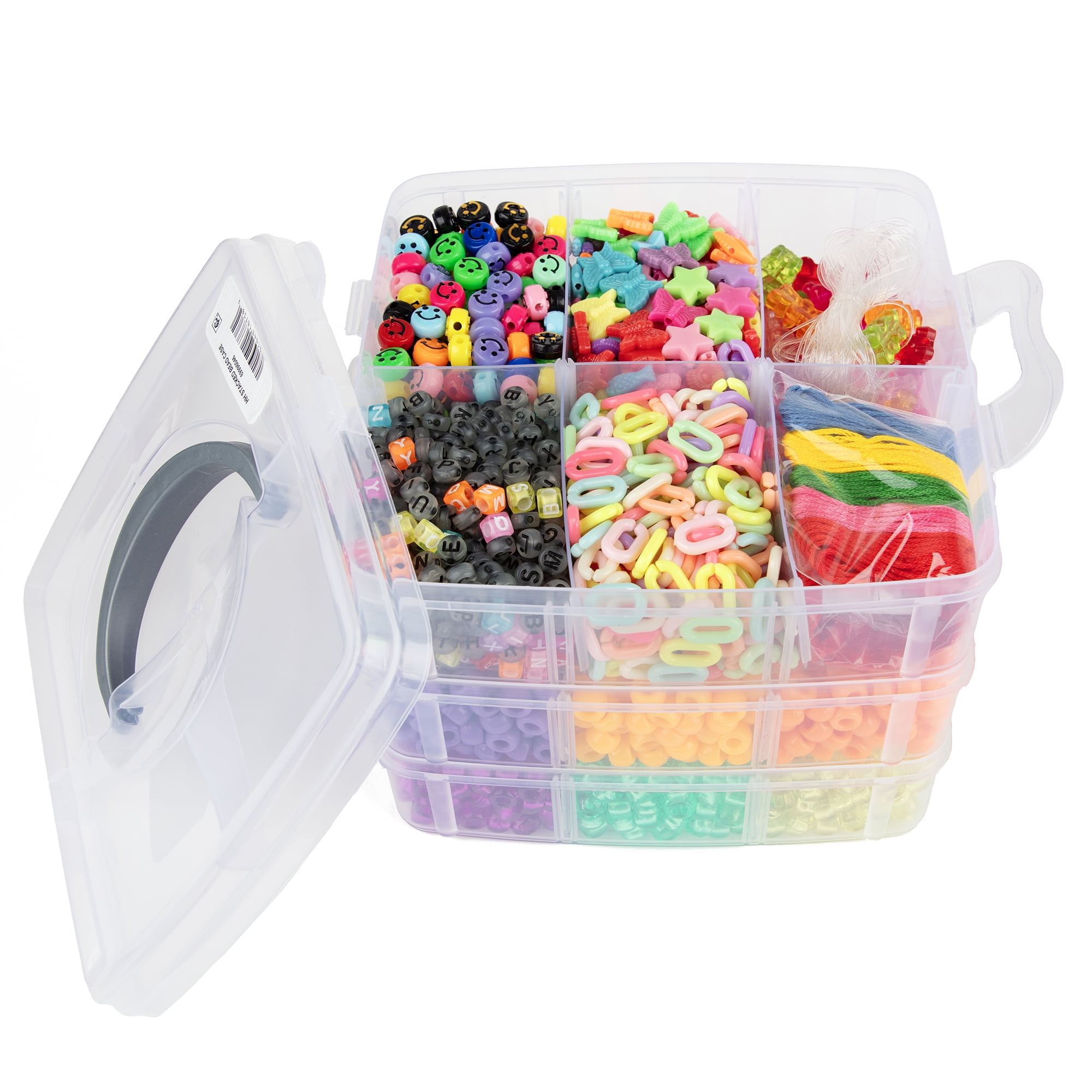 Hello Hobby Concert Kandi Portable Stacked Bead Kit, Multicolor, Jewelry Making Kit, Child 6+