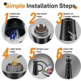 thumbnail image 6 of SK301B Handheld Smoker Gun Smoking Kit Smoke Infuser for BBQ Cocktail Drink Food Black, 6 of 13