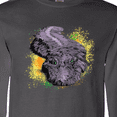 thumbnail image 4 of Inktastic Colorful Lurking Gator Long Sleeve T-Shirt, 4 of 5