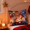thumbnail image 2 of Lksixu Christmas Pillow Covers, 18x18 Inch Cotton-Linen Christmas Animals Decorative Throw Pillow Cases, Soft Skin-Friendly Pillowcases Winter Holiday Cushion Case for Couch Sofa & Living Room, 2 of 6