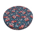 thumbnail image 2 of Lsque Gnome Love USA Round Bar chair cushion covers Velvet Fabric Premium Comfort Protects from Scratches and Stains for 14-17 Inch Chair- 12 inch, 2 of 7