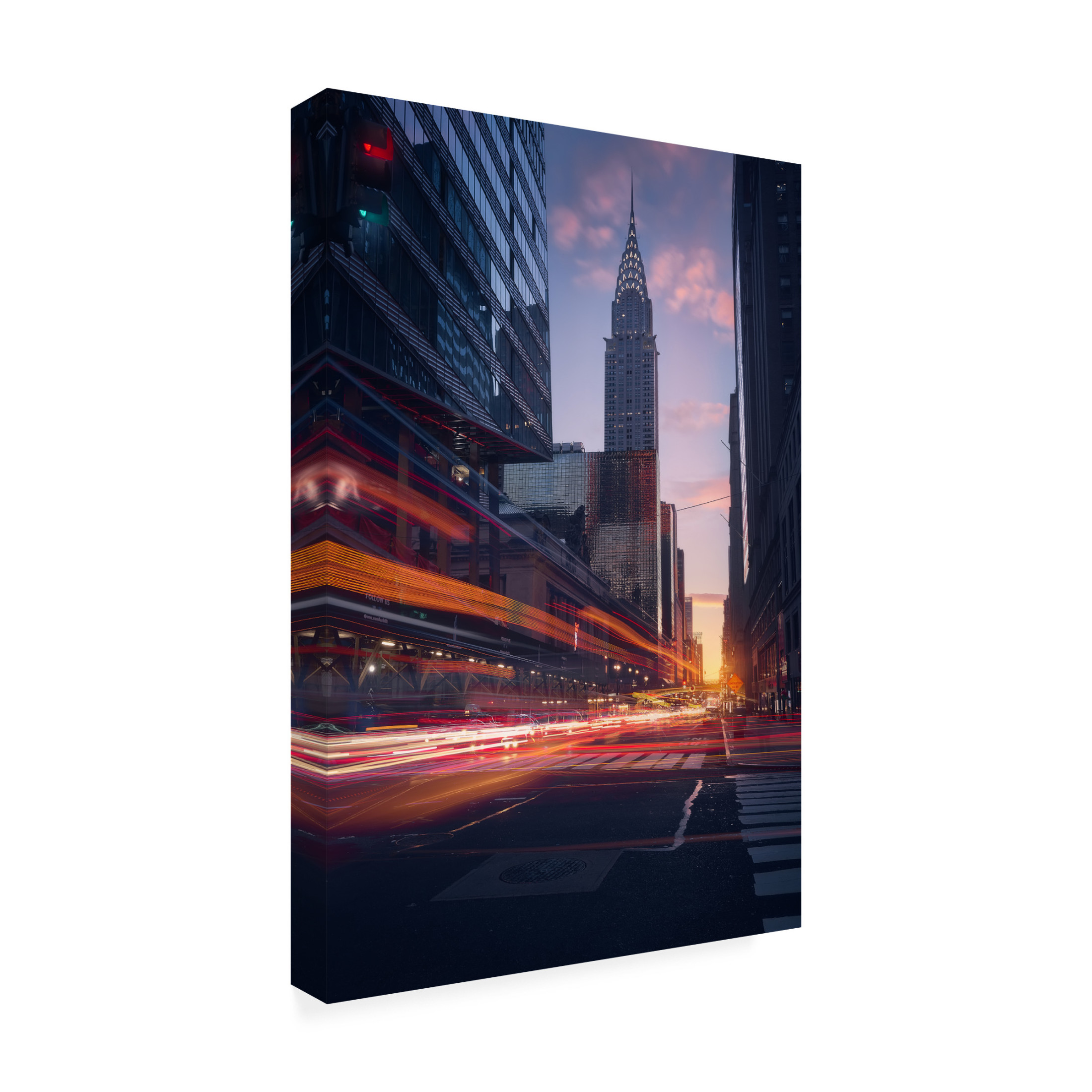 Canvas Wall Art - Javier De La 'Good Morning Nyc' Wall Art for Living Room, Bedroom, or Office Décor by Trademark Fine Art - 30 x 47 Inches