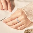 thumbnail image 3 of Mother Daughter Ring, Daughter Gifts from Mom, S925 Sterling Silver Knot Ring Dainty CZs Stackable Rings Bands for Women Promise Rings for Her Jewelry Birthday Gifts Christmas Gifts, 3 of 5