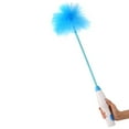 thumbnail image 2 of TFixol Handheld Battery Operated Electric Spin Duster Feather Duster Retractable Microfiber Cleaning Brush Hand Dust Duster Brush Dust Removal Tool with 2 Brush Head, 2 of 7