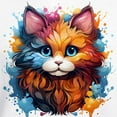 thumbnail image 3 of CafePress - Cute Cat Watercolor - Pullover Hoodie, Hooded Sweatshirt, 3 of 4
