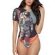 thumbnail image 1 of Fotbe Astronaut With American Flag Body de Mujer con Cuello Redondo y Mangas Cortas, Sin Mangas Ajustado, Suave, Cómodo y Básico-Small, 1 of 7