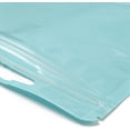 thumbnail image 3 of 100Pcs 3.5x4.7 inch Plastic Yin-Yang Zip Lock Bags Resealable Packaging Bags Self Seal Bag for Packaging Gift Treats Favors Pale Turquoise 12x9x0.02cm Thickness: 2.5 Mil(0.065mm), 3 of 3