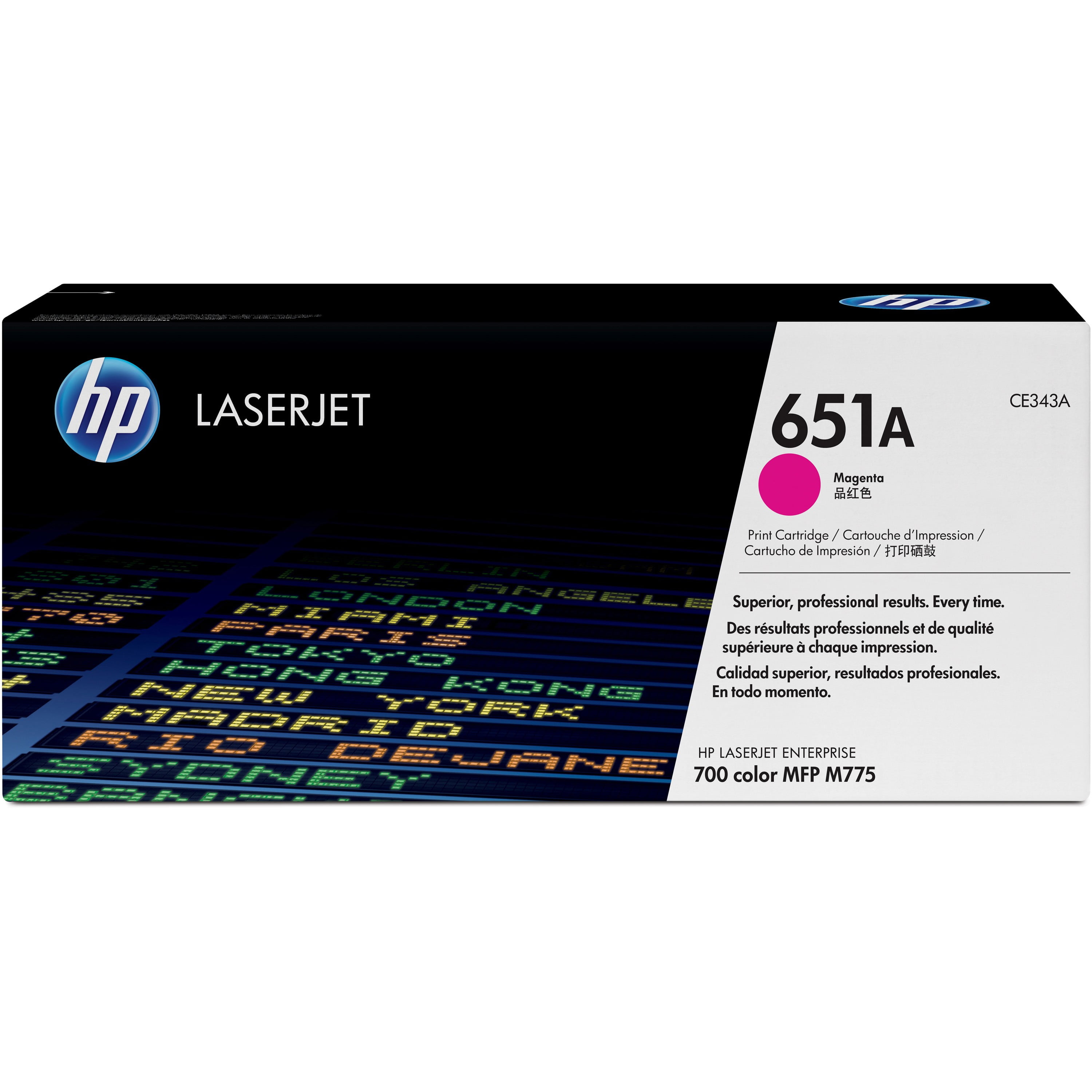 HP 651A Magenta original LaserJet toner cartridge (CE343A