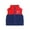 Navy, variant on hoksml Kids Color Block Fleece Vest Boys Girls Zipper Stand-Up Collar Sleeveless Jacket Fall Winter Warm Vest Cardigan