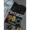 thumbnail image 3 of Classic Vintage Since 1980 Women T-Shirt, Female Medium, 3 of 4