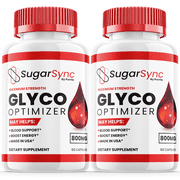(2 Pack)Sugar Sync Glyco Optimizer, Sugarsync Glyco Optimizer, Sugar Sync Cleanse Glico Extra Strength Formula, Sugar Synce Overall Wellness Support Reviews Sugarsync Maximum Strength (120 C